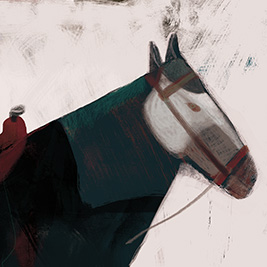 Caballo que espera ser montado