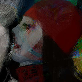 Mujer que desea un beso