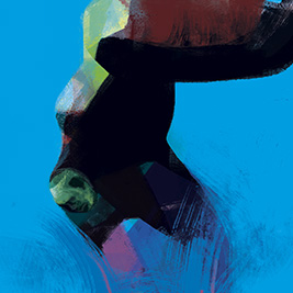 Hombre cayendo al mar